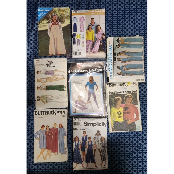 Simplicity/McCall's Dresses & Skirts - Vtg Lot of (8) CUT Women's‎ OneSize/Misc  Simplicity,McCalls Butterick Patterns